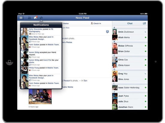 Introducing Facebook for iPad