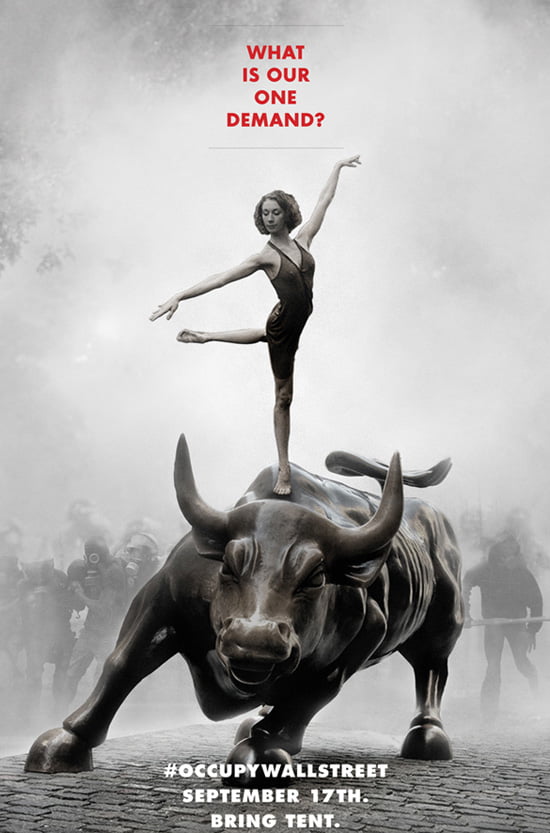Occupy Wall Street Inaugural poster for the Occupy Wall Street protest