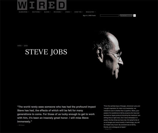 Wired.com remember Steve Jobs  (2011-10-06)