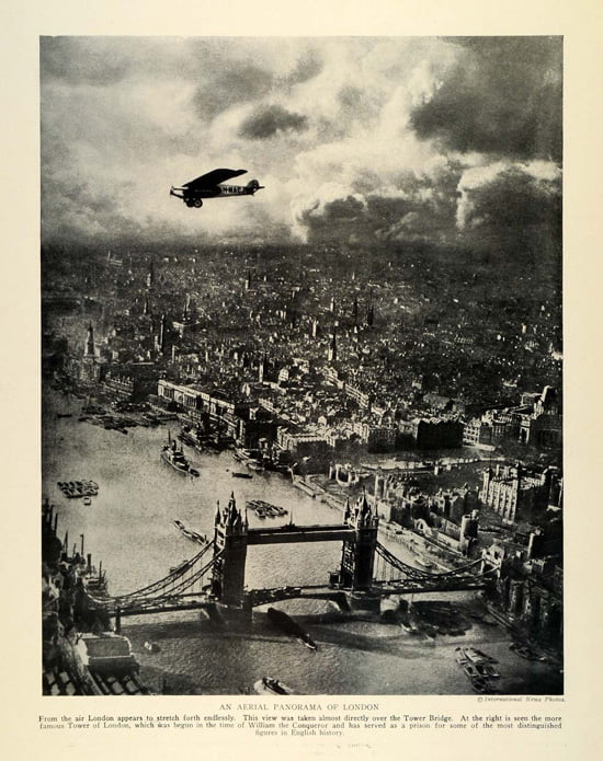 An Aerial Panorama of London, 1930