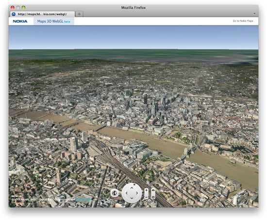 Nokia Map London in Photorealistic 3D