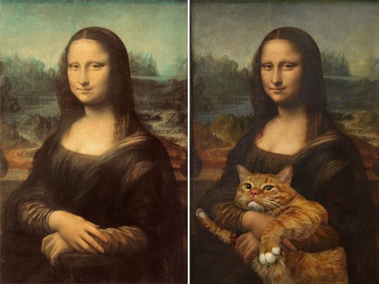 Mona Lisa with Cat Mona Lisa with Cat