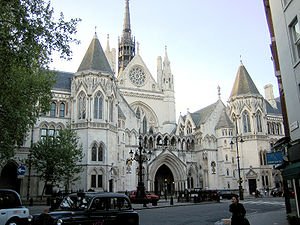 The neo-medieval pile of the Royal Courts of J... The neo-medieval pile of the Royal Courts of J...