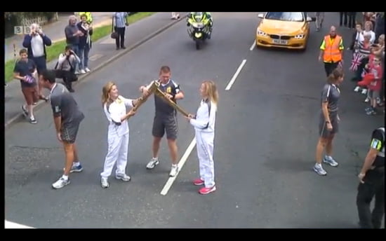 Olympic Torch in Sevenoaks, Kent Olympic Torch in Sevenoaks, Kent