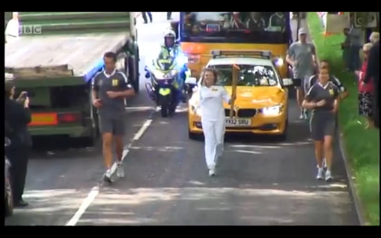 Olympic Torch in Sevenoaks, Kent Olympic Torch in Sevenoaks, Kent
