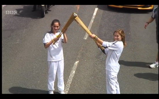 Olympic Torch in Sevenoaks, Kent Olympic Torch in Sevenoaks, Kent