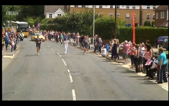 Olympic Torch in Sevenoaks, Kent Olympic Torch in Sevenoaks, Kent