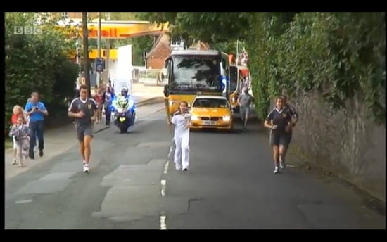 Olympic Torch in Sevenoaks, Kent