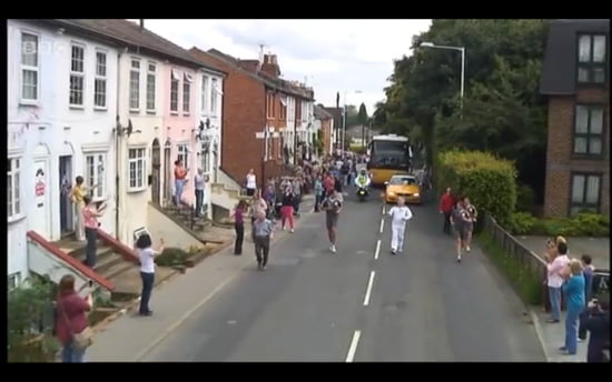 Olympic Torch in Sevenoaks, Kent Olympic Torch in Sevenoaks, Kent