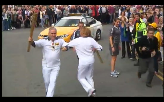 Olympic Torch in Sevenoaks, Kent Olympic Torch in Sevenoaks, Kent