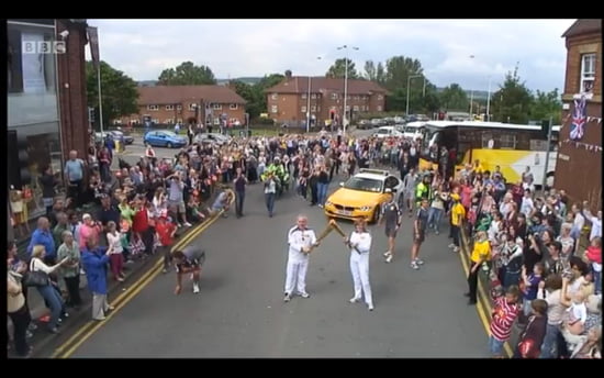 Olympic Torch in Sevenoaks, Kent Olympic Torch in Sevenoaks, Kent