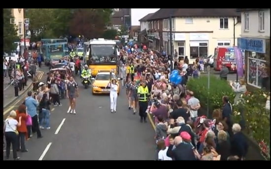 Olympic Torch in Sevenoaks, Kent Olympic Torch in Sevenoaks, Kent