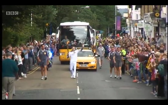 Olympic Torch in Sevenoaks, Kent Olympic Torch in Sevenoaks, Kent