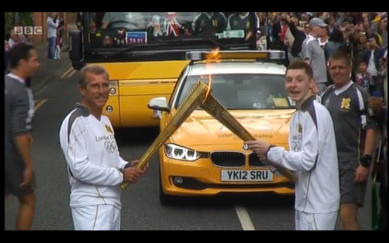 Olympic Torch in Sevenoaks, Kent Olympic Torch in Sevenoaks, Kent