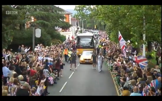 Olympic Torch in Sevenoaks, Kent Olympic Torch in Sevenoaks, Kent