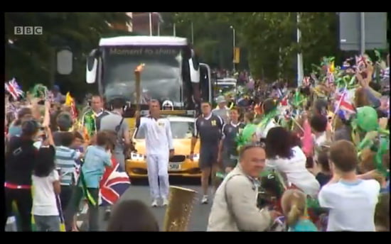 Olympic Torch in Sevenoaks, Kent Olympic Torch in Sevenoaks, Kent