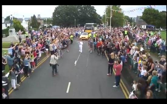 Olympic Torch in Sevenoaks, Kent Olympic Torch in Sevenoaks, Kent
