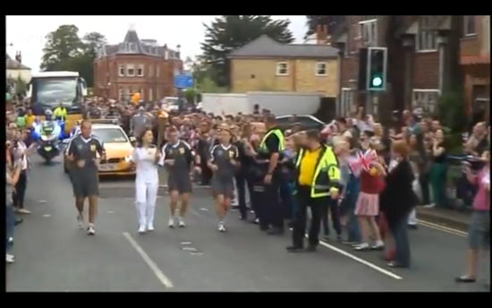 Olympic Torch in Sevenoaks, Kent Olympic Torch in Sevenoaks, Kent