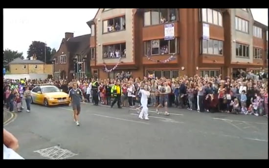 Olympic Torch in Sevenoaks, Kent Olympic Torch in Sevenoaks, Kent