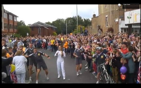 Olympic Torch in Sevenoaks, Kent