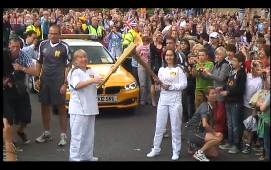 Olympic Torch in Sevenoaks, Kent Olympic Torch in Sevenoaks, Kent