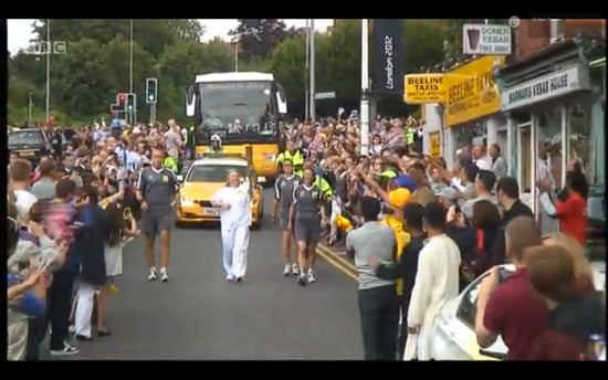 Olympic Torch in Sevenoaks, Kent Olympic Torch in Sevenoaks, Kent