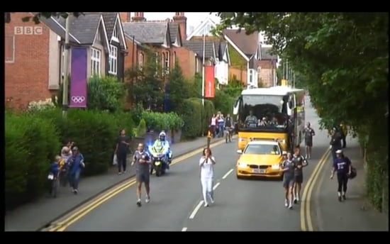 Olympic Torch in Sevenoaks, Kent Olympic Torch in Sevenoaks, Kent