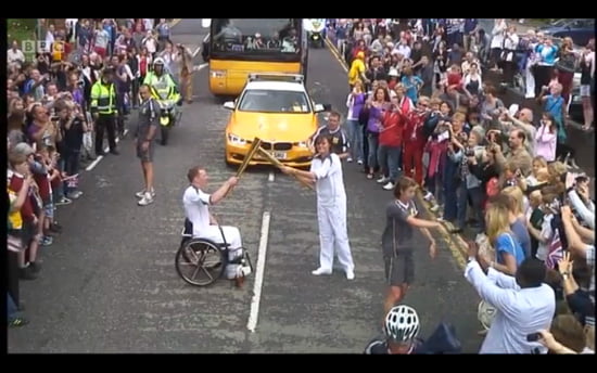 Olympic Torch in Sevenoaks, Kent Olympic Torch in Sevenoaks, Kent