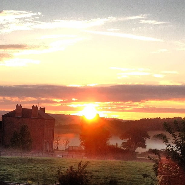 Sunrise over Walton Farm
