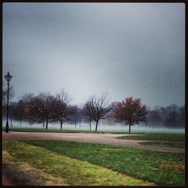 Morning Mist in Hype Park this morning. via Instagram 
