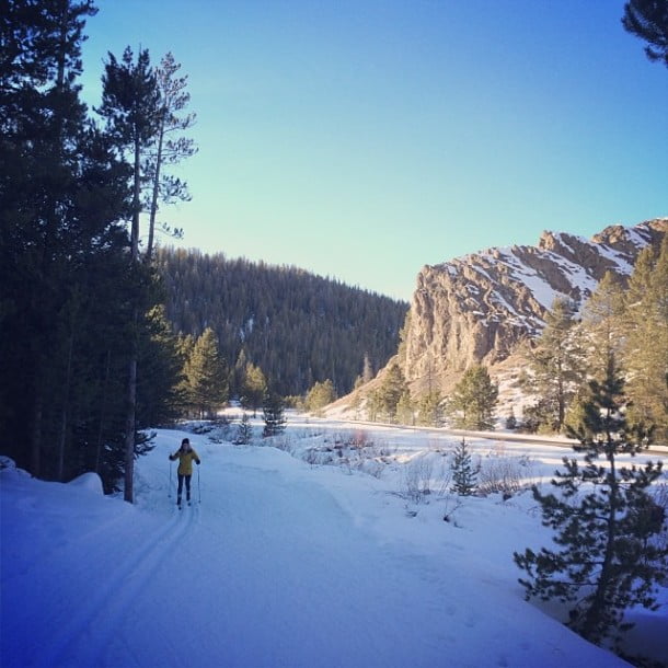 Sun Valley! Cross-country skiing on the Galena trails. by dburka