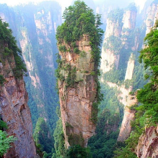 Tianzi Mountains in China