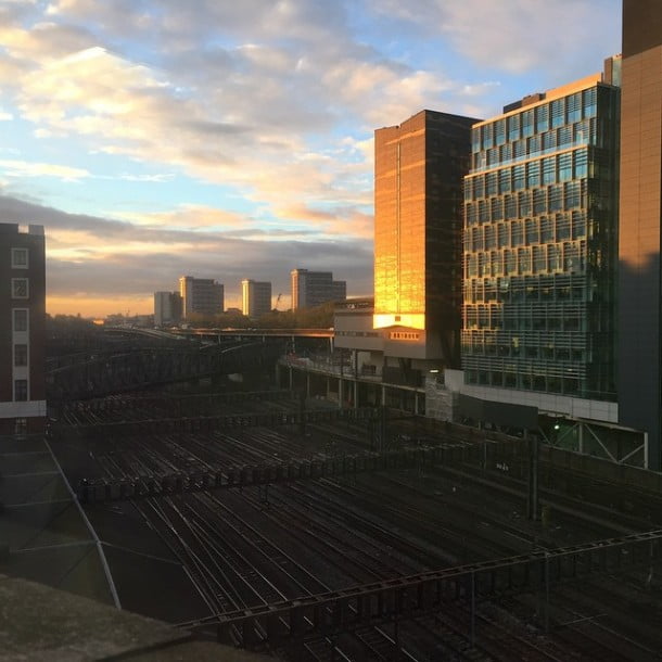 Amazing sky's over Paddington this evening.