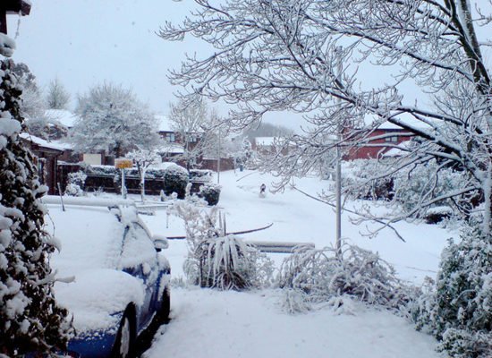 Snow, Lower Earley, Reading