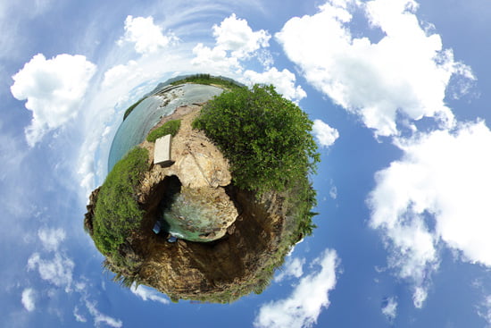 Globe panorama