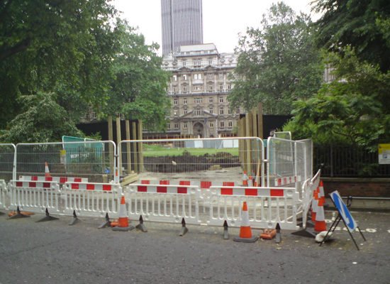 Look what Crossrail are doing at Finsbury Circus
