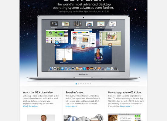 Mac OS X Lion - The world's most advanced desktop operating system
