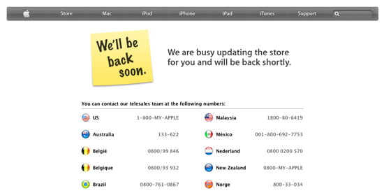 The Apple Store Down