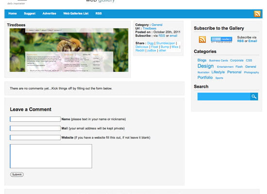 CrazyLeaf Web Gallery - CSS and Flash Websites Gallery (2011-10-28)