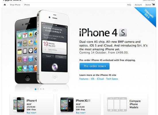 Pre-Order iPhone4S, today!