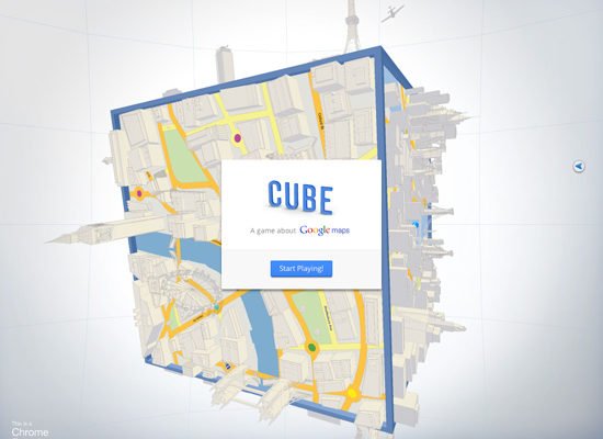 Cube - A game about Google Maps