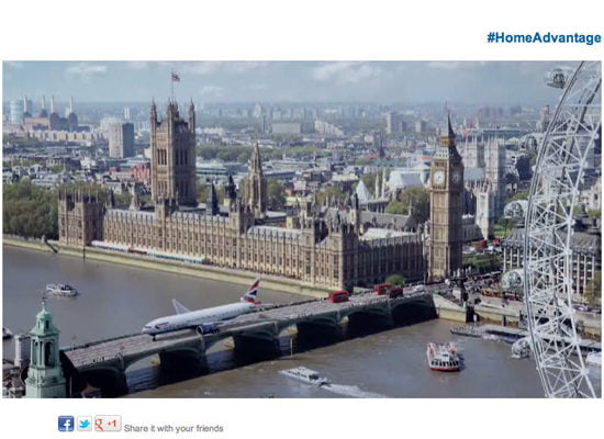 British Airways - Bring a plane down your street