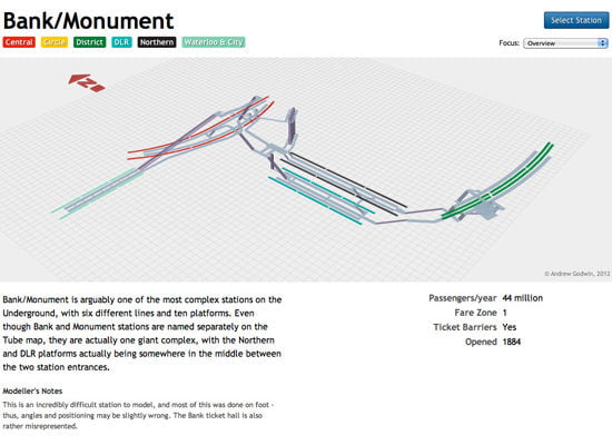 3D Maps Of Tube Stations