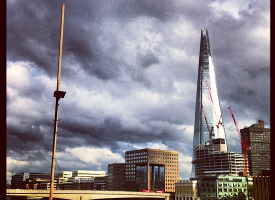 The Shard and this bonkers weather