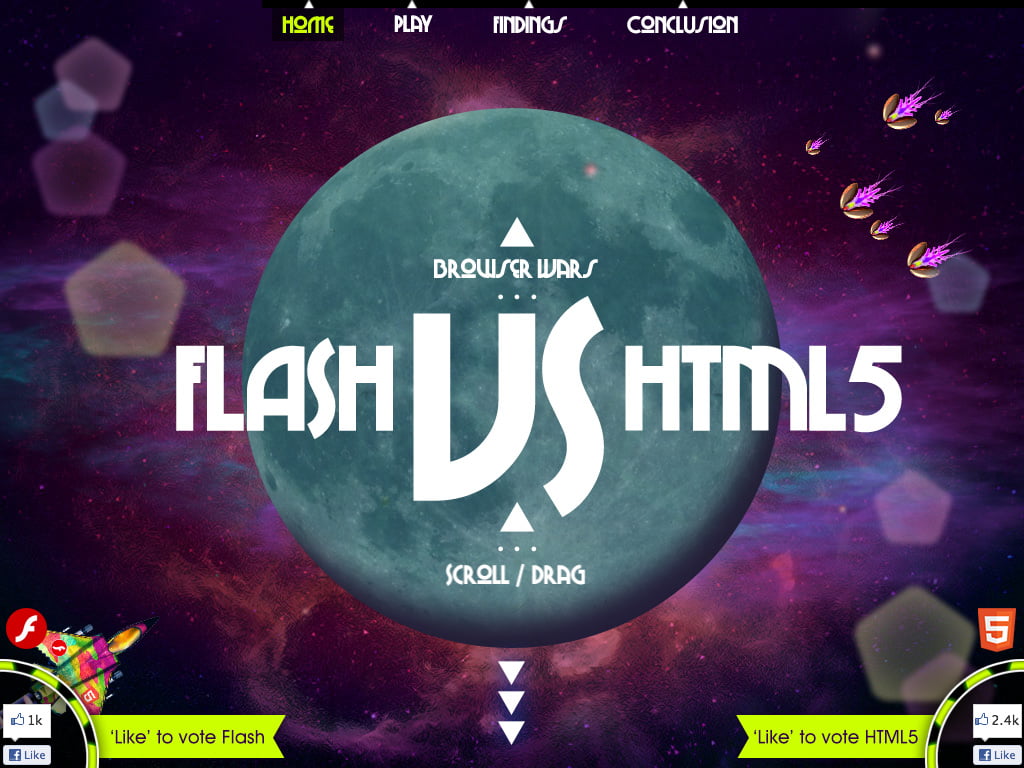 Flash vs HTML5 // March 27th, 2013