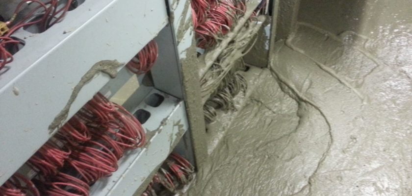 Victoria Line Closed By Concrete And Water Flood
