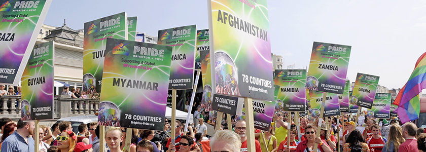 Pride Brighton & Hove 2014 : 78 Countries : Freedom To Live