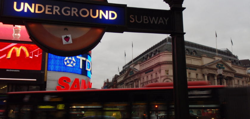 Piccadilly Circus tube station