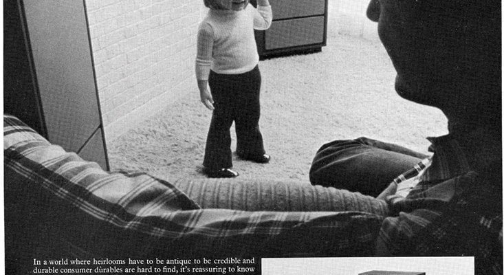 "One day this will all be yours" vintage ad for Tannoy speakers