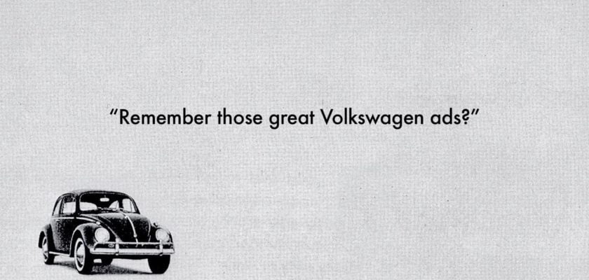 "Remember Those Great Volkswagen Ads?"